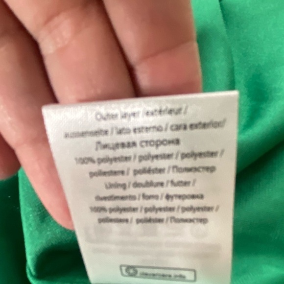 ROTATE Birger Christensen Ester Dress in Fern Green size 32 US 0 NWT - Picture 13 of 14